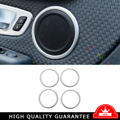 Inner Door Speaker Ring Cover Trim 4* Fit For BMW X2 F39 2018-2022  Matte Silver