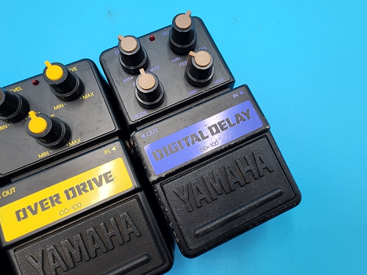 Yamaha Guitar Effect Pedal Bundle CO-100 OD-100 DD-100 Lot Japan