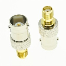 2pcs SMA Female to BNC Female Jack Connector RF Coaxial Coax Adapter WiFi Radio