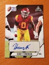 2021 Leaf Pro Set College Autographs #PSKF1 Korey Foreman USC