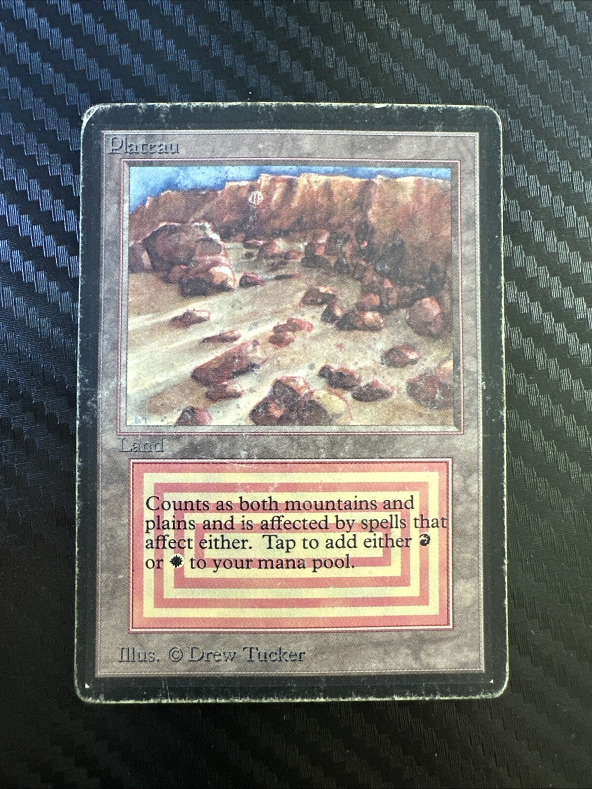 MTG Magic The Gathering Limited Edition Beta Plateau Dual Land