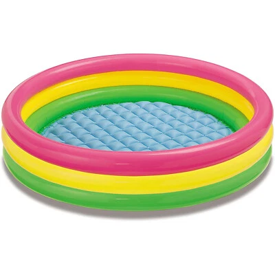 INTEX Pool Kinder Baby Plansch Becken Bade Spaß aufblasbarer Boden Schwimmbecken