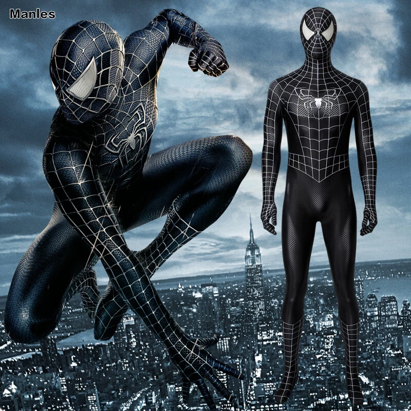 The Amazing Spider Man 3 Black Raimi Spider Man Cosplay Costume