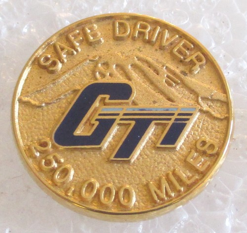 Vintage Gordon Trucking, Inc. 250,000 Miles Safe Driver Award Pin - GTI