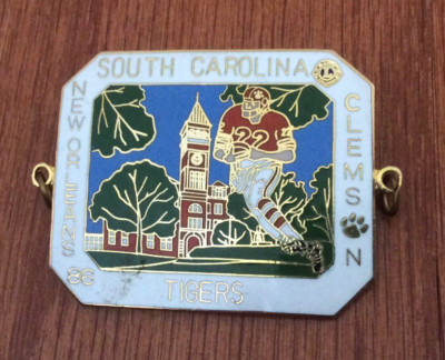 VTG Football pin Enamel South Carolina CLEMSON TIGERS NCAA New Orleans 86