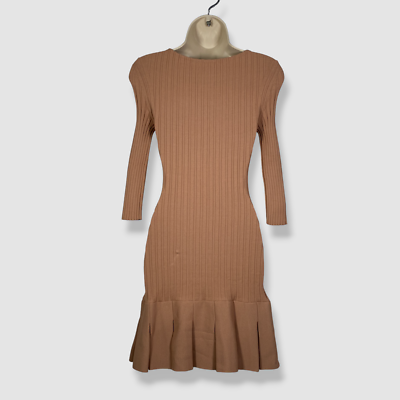 Khaite | The Jago Dress in Almond | Xs | Brown