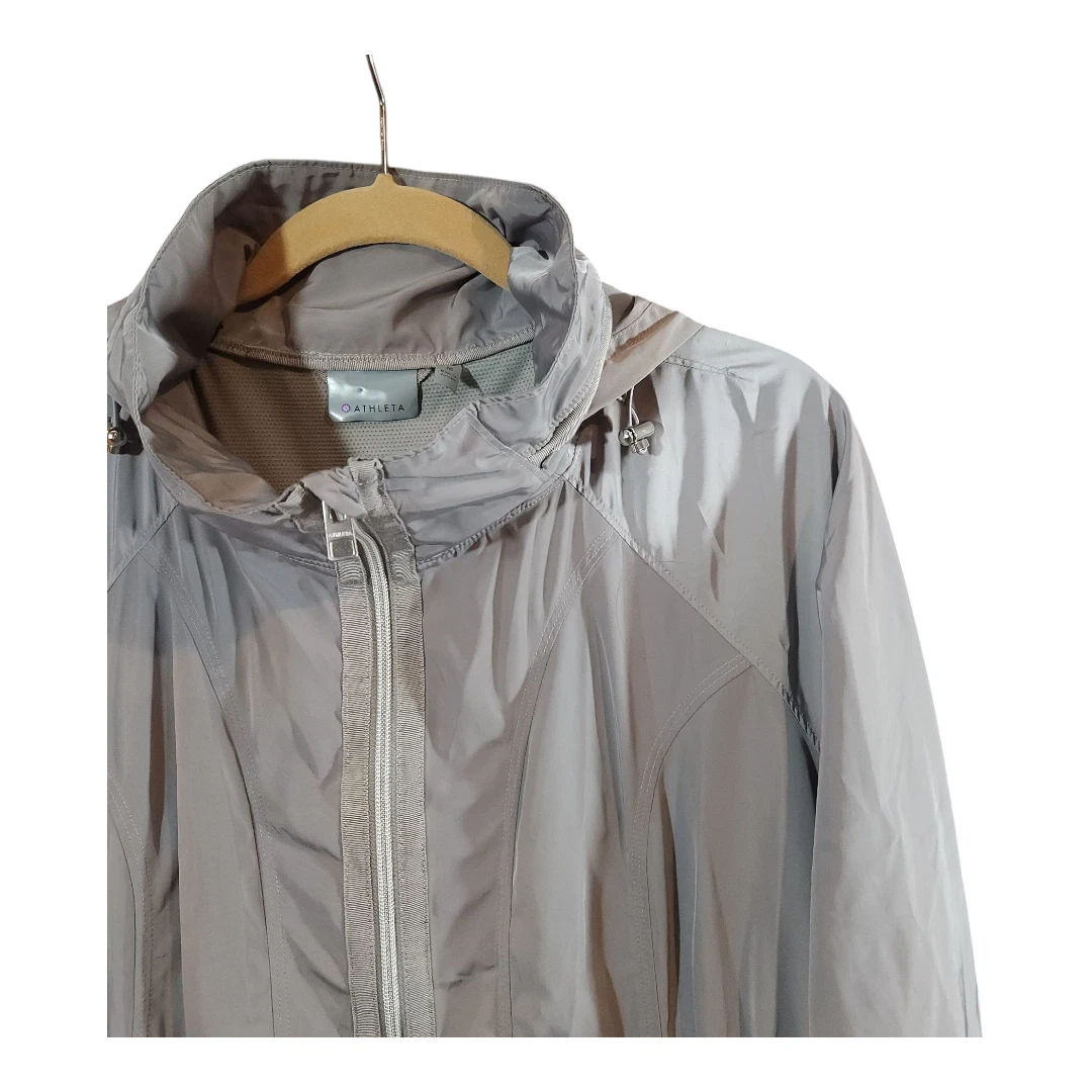 athleta drip drop water-resistant lightweight hooded jacket