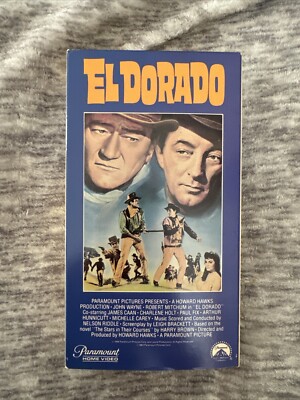 VHS El Dorado John Wayne Robert Mitchum James Caan Charlene Holt Michelle Carey