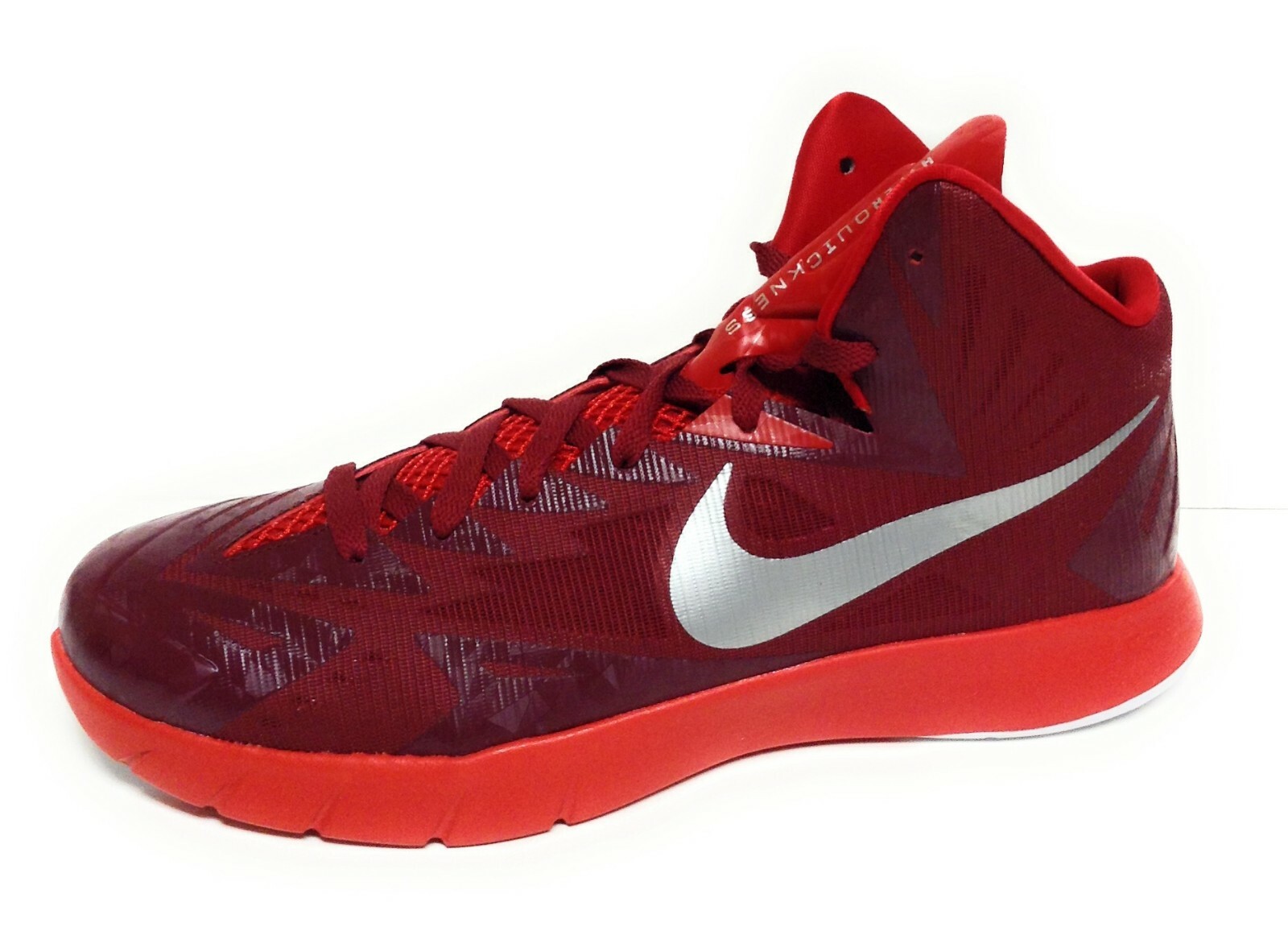 Mens Nike Lunar Hyperquickness TB 652775 607 Team Red Basketball