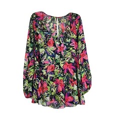 SHOW ME YOUR MUMU Women’s Med Diana Floral Print Sheer Oversize Shook Tunic NWT