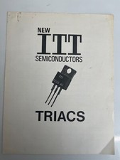 ITT SEMICONDUCTORS TRIAC SPECS AND EQUIVALENTS 1970'S