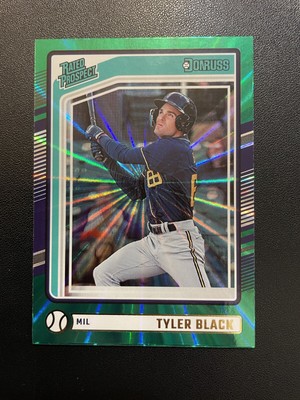 2024 Panini Donruss Rated Prospects Laser Tyler Black #120 Rookie RC 04