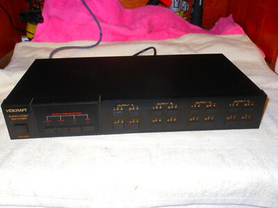 Vintage VIDICRAFT Audio/Video Switcher AVS-100 Tested and working exc.