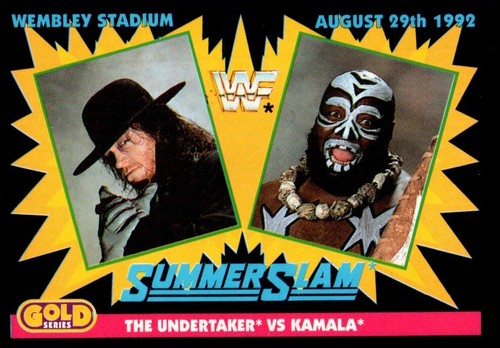 WWF WWE Merlin 1992 Part 1 (Black) Wrestling Trading Cards (summerSlam) Pick One - Picture 8 of 189