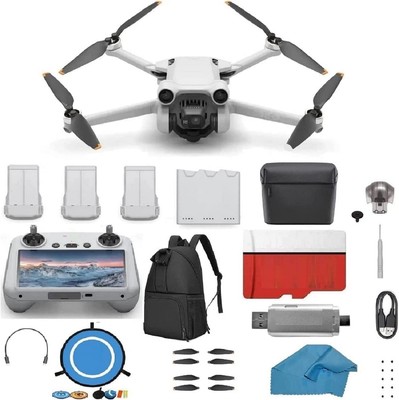DJI Mini 3 Pro (DJI RC) - & Fly More Kit Plus Lightweight and 