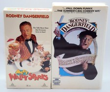 Rodney Dangerfield 2 VHS Tapes BACK TO SCHOOL Meet Wally Sparks Classic Comedies