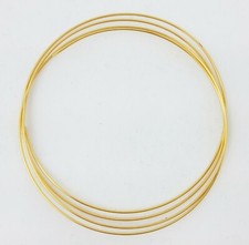 24K Solid Yellow Gold wire 1/4 Hard Round 20 22 24 26 28 Gauge 99.9 Pure Gold
