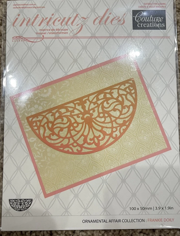 Bulk Lot U ~ Couture Creations Intricutz Dies ~ Ornamental Affair Collection - image 2 of 4