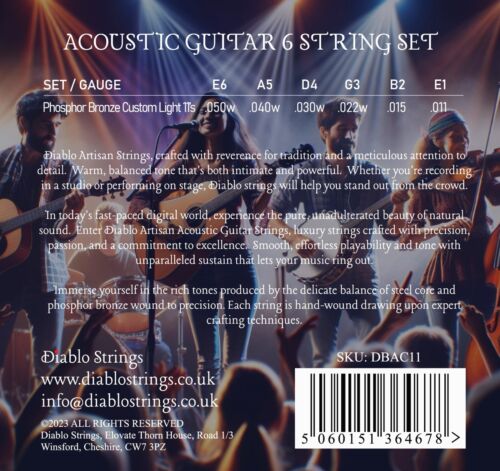 Acoustic Guitar Strings 3x PACKS Gauges 10 to 12 Phosphor Bronze by Adagio Pro - Picture 25 of 29