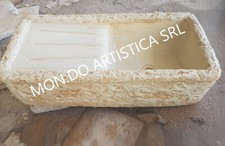 LAVANDINO LAVABO LAVELLO PILOZZO VASCA DESTRA/SINISTRA DA ESTERNO CEMENTO  MARMO