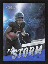 Drake London 2022 Panini Absolute By Storm Spectrum Blue Falcons #/50 #BST-7
