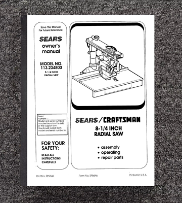 How To Use A Craftsman Radial Arm Saw