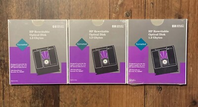 3x HP Rewritable Optical Disk 1.3 GB 5,25  - 92280T - NEU & OVP