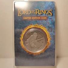Lord Of The Rings Limited Edition Gollum Coin Official Collectible Badge Figure