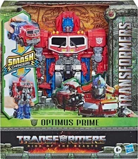 Transformers Rise of the Beasts Smash Changer Optimus Prime Action Figure