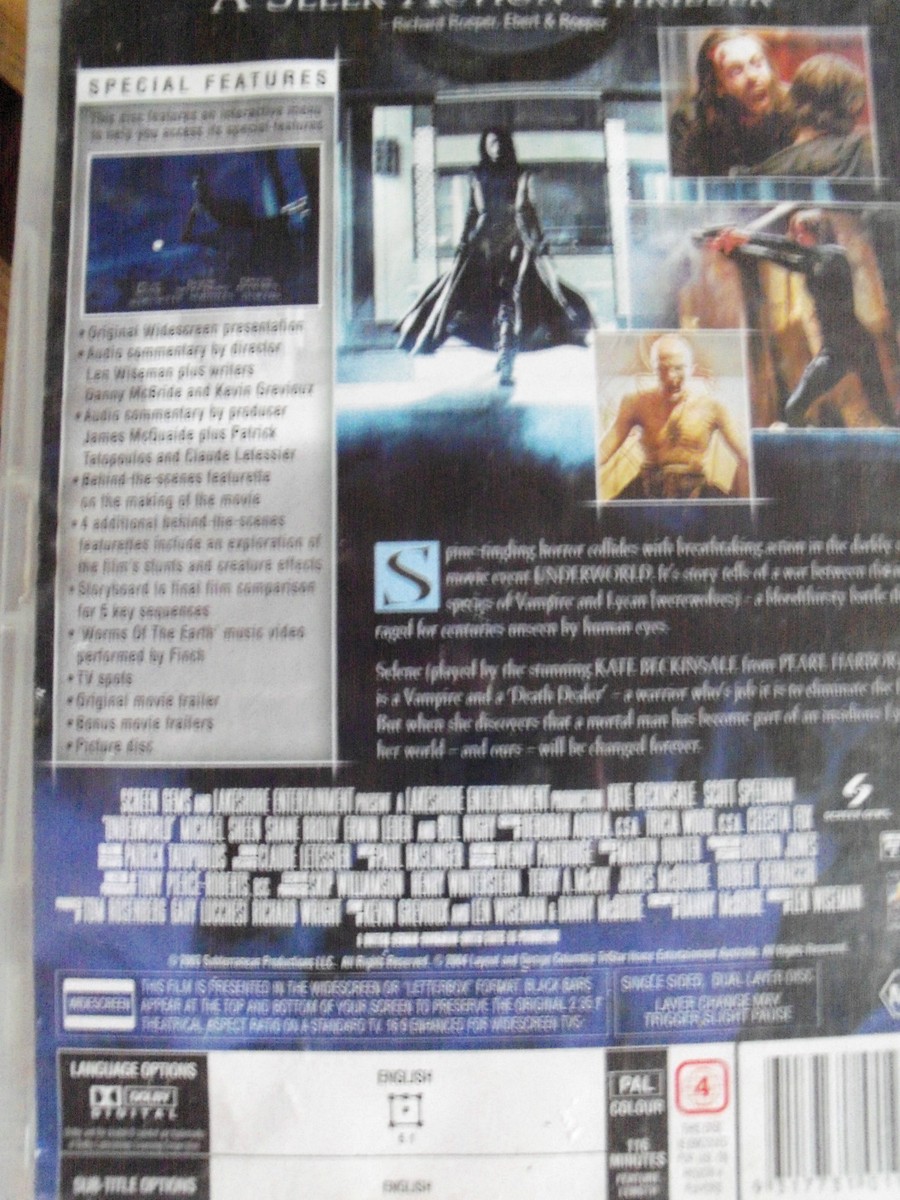 Underworld (DVD, 2004) USED 9317731019173 Australia