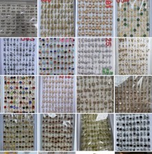 Wholesale Job Lot 100 Rings Free Display Box Silver Gold Plated