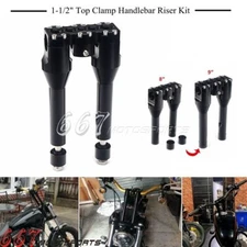 Club Style 1-1/2" Fat Bar Handlebar Riser Kit For Harley Sportster Dyna Softail 