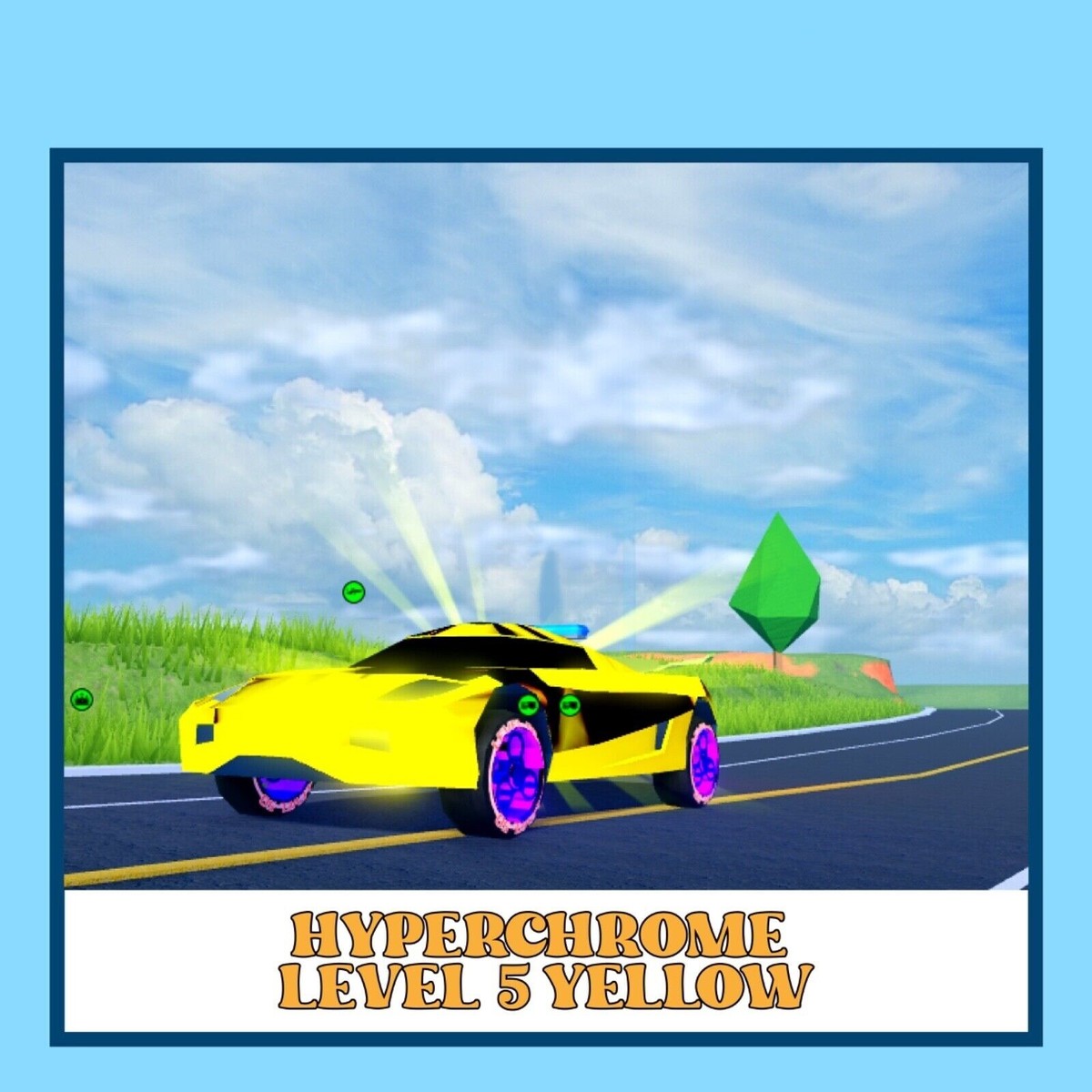 HyperChrome Level 5 Yellow l Roblox Jailbreak CLEAN💎FAST | eBay