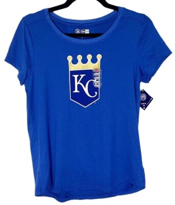 New Era Kansas City Royals Women's Baseball Tee T-shirt Size