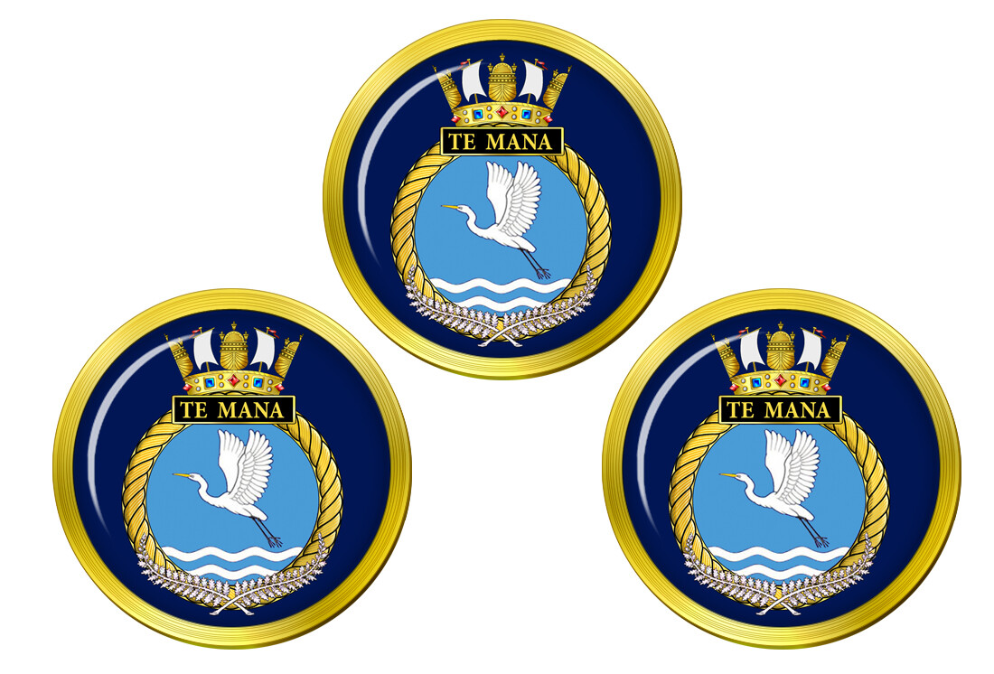 HMNZS Te Mana, Royal New Zealand Navy Golf Ball Markers