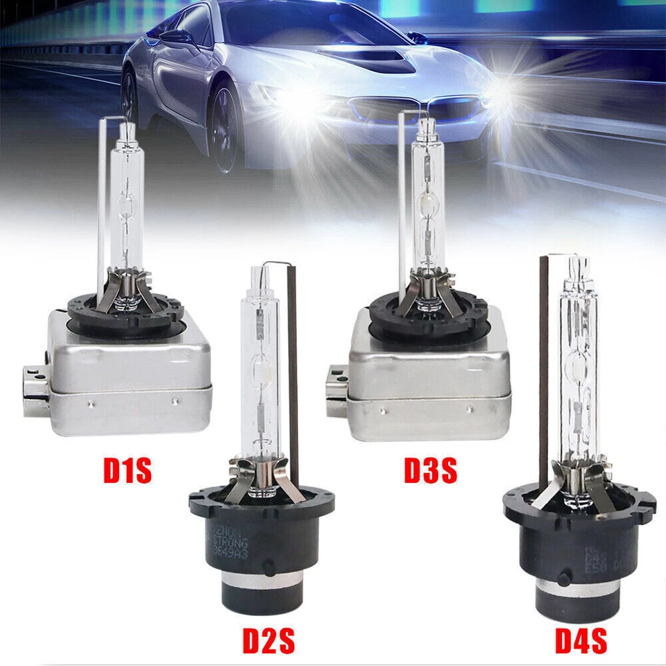 2pcs D1S D2S D3S D4S HID Xenon Headlight Lights Bulbs Replace 6000K 8000K 10000K - Image 2 of 4