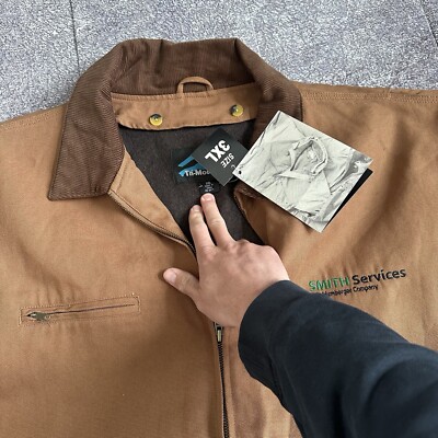 NWT Men's Tri Mountain Brown Canvas Sequoia Blanket Lined Detroit