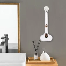 Electric  Long Handle Shower Brush 2 Head Rechargeable Body Brush Back Scrubber