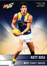 2012 West Coast Eagles AFL Select Champions Card - Matt Rosa