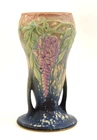 Roseville Pottery Blue Wisteria 8" Vase, Shape 635-8"