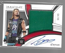 2022 Panini Immaculate Collection WWE Wrestling Cards Checklist 20