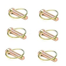 6 PCS 7/16 Lynch Pin Assortment Kit Linch Pin with Ring Heavy Duty Lynch Pin 5