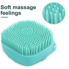 Pet Bath Massage Brush for Dogs  Cats Soft Silicone Grooming Shampoo Brush Hair