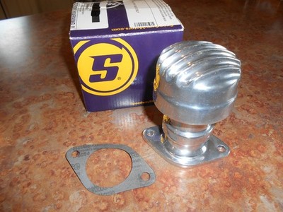 OTB 6825 Finned Flathead Rear Breather - Polished