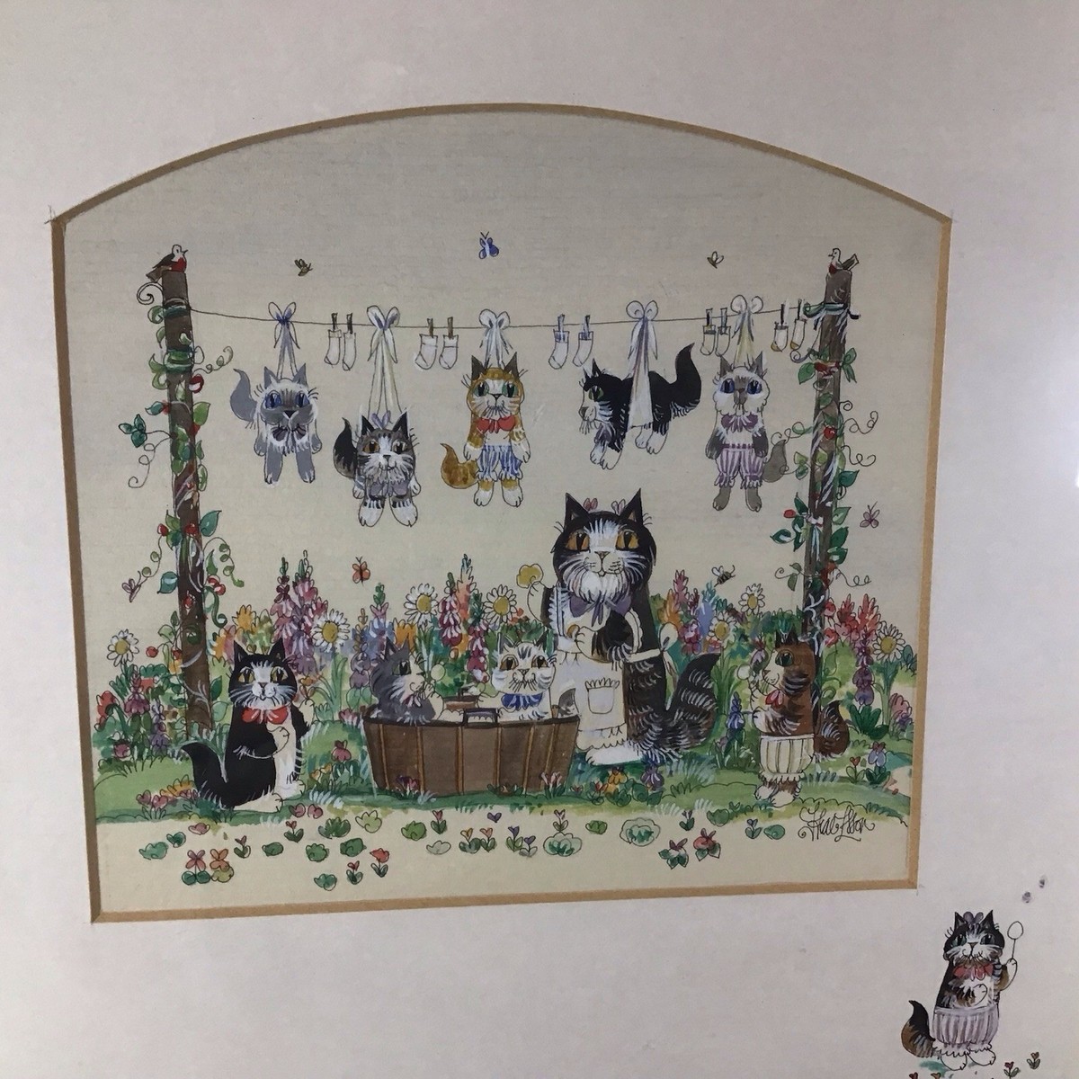 DIANE　ELSON　ダイアンエルソン　立体画　猫　イギリス DIANE ELSON ダイアンエルソン 立体画 猫 イギリス DIANE ELSON