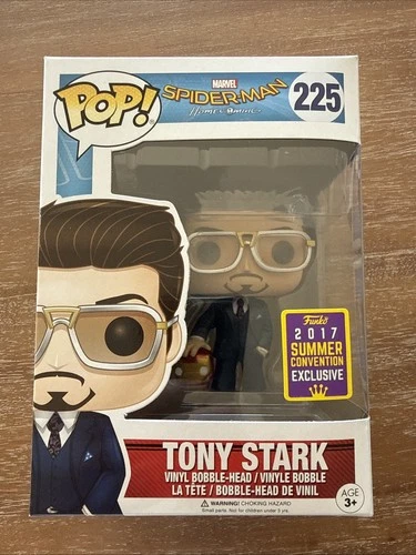 Funko Pop! Vinyl Spider-Man Homecoming Tony Stark W Helmet #225 Summer Con 2017