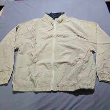 Greg Norman Windbreaker Jacket Mens XL Tan Na...