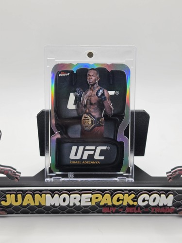 Israel Adesanya #FGD-3 2024 Topps Finest UFC Fight Glove Die-Cut card