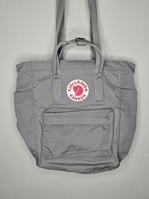 Fjallraven Kanken Totepack Unisex OS Fog Grey G-1000 Convertible Backpack Tote
