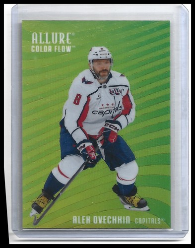 2025-26 Upper Deck Allure #CF-12 Alex Ovechkin Color Flow Yellow-Green